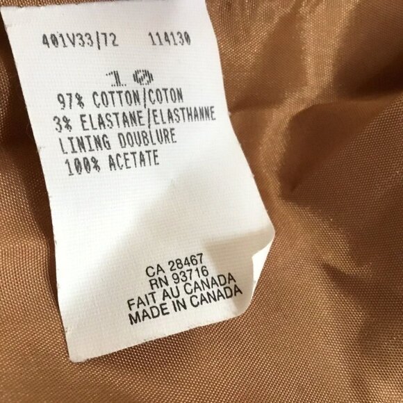 Zenobia Women Rust Burnt Orange High Rise Velvet Fully Lined Luxury Pants Zip  8 - Picture 11 of 12